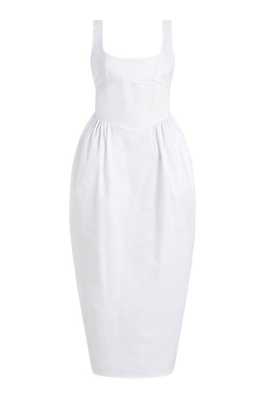 Tulip Dress - White (Pre-Order)