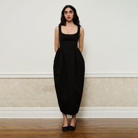 Tulip Dress - Black (Pre-Order)